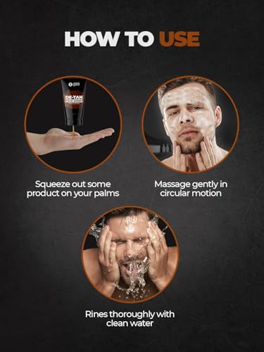 Beardo DeTan Face Wash for Men | With Vitamin E, Aloe Vera & Coffee | All in One Tan removal Face Wash for Men | Exfoliates, Brightens and Hydrates Skin | All Skin type | 100ml